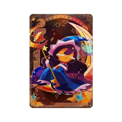 TRFJHDTRE Cookie Run Kingdom Moonlight CookiWall Decor Art Metal Tin Poster Modern Bar Decorations30 x 20 cm