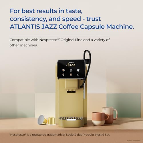 Image of Atlantis Golden Hour Coffee Capsules | Profile Roasted | No Artificial Flavours | Medium Dark Roast | Intensity 9 | Cafe-Style Precision | Pack of 12 Capsules
