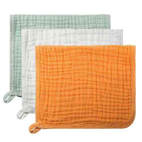 FENQURO 3 PCS moltontücher baby, mulltücher, mulltücher baby, Bearmoss...