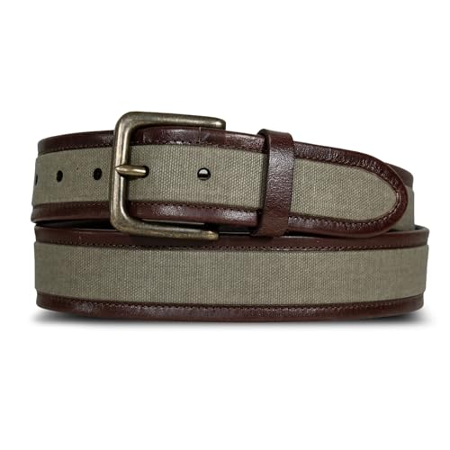 Image of Lucky Brand Men's Jeans Leather Belt| Classic| Casual| Dress| Everyday| American Heritage| Genuine Leather| Metal Buckle
