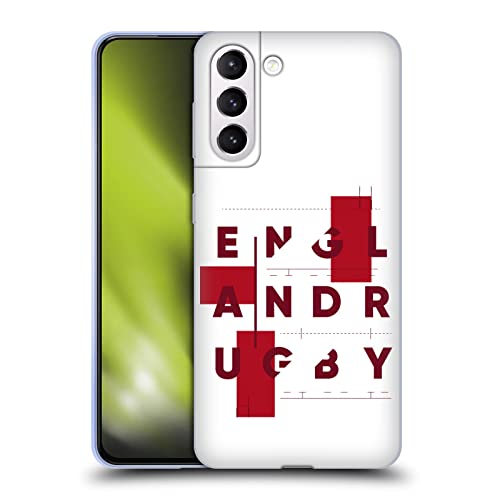 Funda de Gel Suave Samsung Galaxy S21+ 5G England Rugby Carcasa Protectora Antiarañazos
