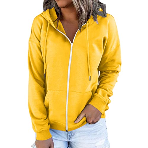 Damen Kapuzenpullover Hoodie Sweatshirt-Jacke Kapuzenjacke Langarm Pullover...