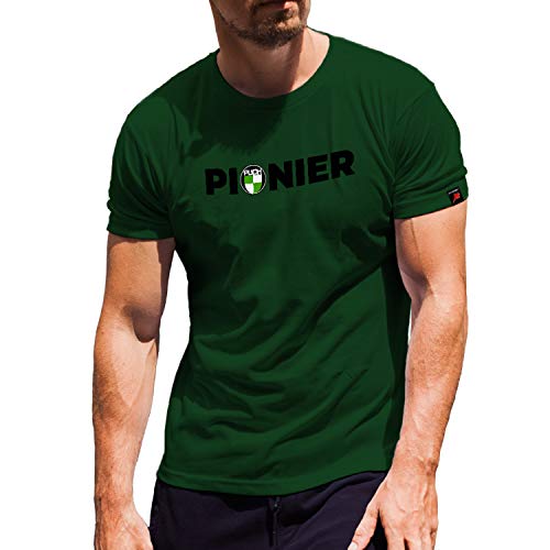 T-shirt Puch Pionier 31181 Racing Team Motocross Vert en taille Medium pour homme