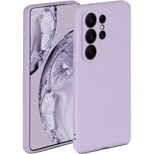 Coque Samsung S26 Ultra silicone souple avec protection ecran et camera lilas