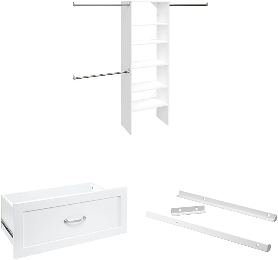 ClosetMaid SuiteSymphony Wood Closet Organizer Starter Kit