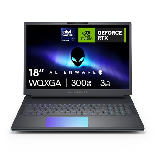 18 Area-51 Laptop Gaming 18" WQXGA 300Hz G-Sync, Intel Core Ultra 9 275HX Series 2, Nvidia GeForce RTX 5080, 32GB DDR5 RAM, 2TB SSD, Windows 11 Home, Cryo-tech, AlienFX RGB QWERTY