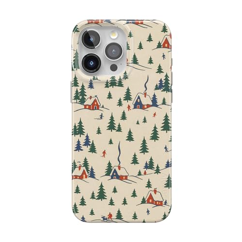 Casely iPhone 14 Pro Case | Chalet All Day | Winter Village | Compatible with MagSafe | Classic Ultra Thin Design