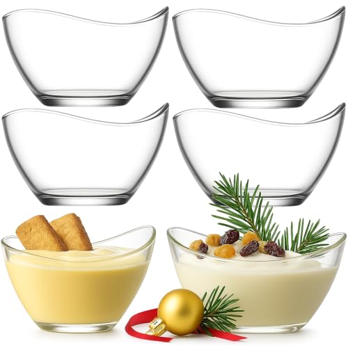 DMA-Z Set di 6 ciotole da dessert senza piombo, 215 ml, ideali per budini e molto altro ancora