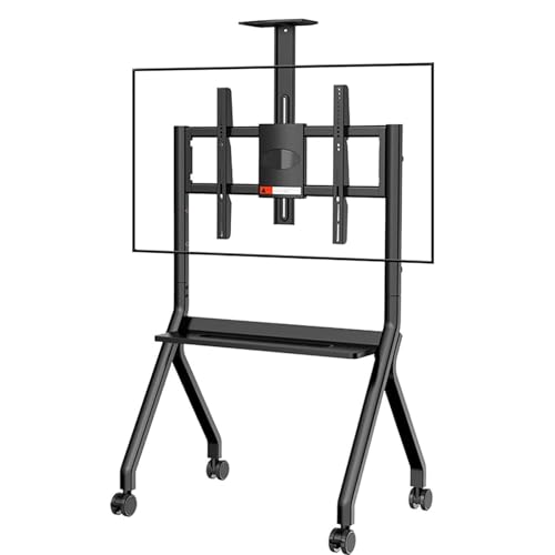 Soporte móvil ajustable para pantallas 55-100" con ruedas miniatura 1
