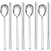 AOOSY 4 Paar Essstäbchen und 4 Löffel-Set, koreanische Edelstahl-Essstäbchen, Löffel, Küche, wiederverwendbar, Metall, flach, langer Griff, Essstäbchen-Löffel-Set für Zuhause, Küche oder Restaurant Metall günstig Kaufen-AOOSY 4 Paar Essstäbchen und 4 Löffel-Set, koreanische Edelstahl-Essstäbchen, Löffel, Küche, wiederverwendbar, Metall, flach, langer Griff, Essstäbchen-Löffel-Set für Zuhause, Küche oder Restaurant