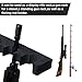 DOTCOM Gun Rack, for Gun Storage, Gun Holder Shotgun Rifle Rest W/Magnetic Strip