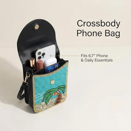 Image of Small Crossbody Bags for Women Designer Cell Phone Bag Boho Shoulder Wallet Purse