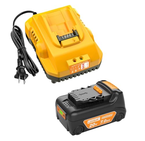 Lenoya - Reemplazo mejorado de 7.0 Ah para batería Dewalt de 20 V 20 V de capacidad máxima con DCB112 de repuesto para DCB200 DCB203 DCB204 DCB206 compatible con herramientas eléctricas inalámbricas