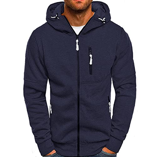 Catálogo para Comprar On-line Sudaderas con capucha - los más vendidos. 44 SHVE SHENDY VENDY Sudadera con Capucha para Hombre Casual con Bolsillos Cierre Sudadera Hoodie para Deporte Azul Marino Mediano