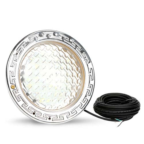 SOLAR SPORTS LED Pool Lights for Inground Pools, 10 Inch LED Pool lights with 50FT Cord, Underwater Swimming Pool Lights Suitable for 10 Inch Wet Niche, InPut AC120V, 35W, White Light Pool Light