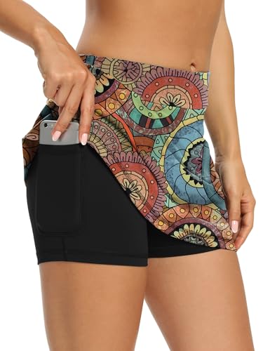 Image of LouKeith Tennis Skirts for Women Golf Athletic Activewear Skorts Mini Summer Workout Running Shorts with Pockets