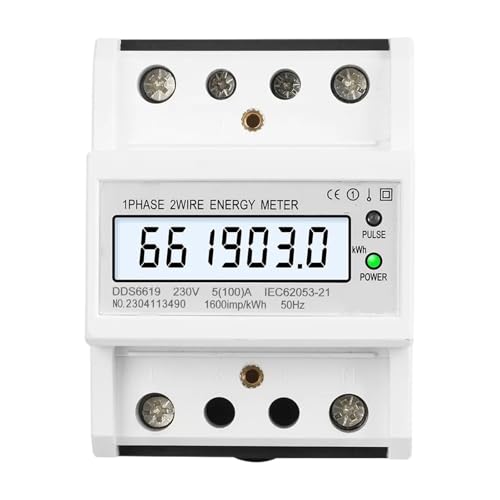 Compteur d'énergie électronique monophasé jauge d'électricité AC 220V 50HZ
