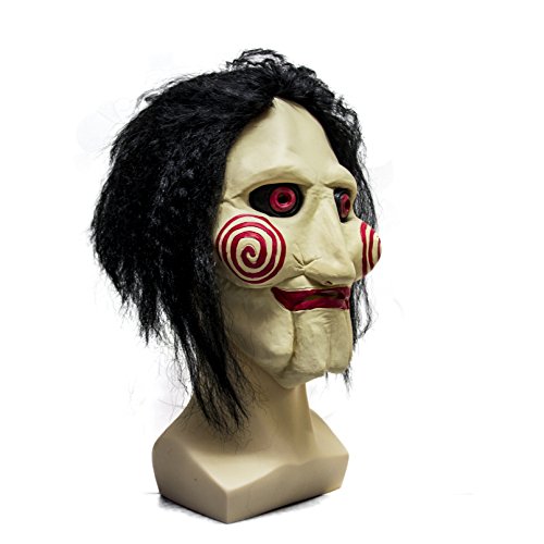 Wellin International Saw Billy The Puppet Mask , Scary Halloween Clown Latex Party Masquerade Props