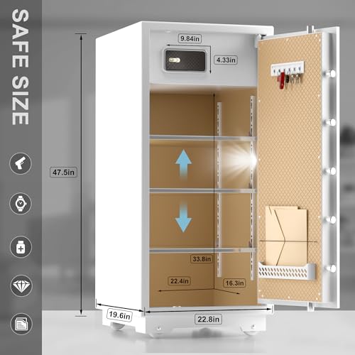 Image of TIGERKING Large Safe for Home 11.5 Cu Ft, Family Security Safe