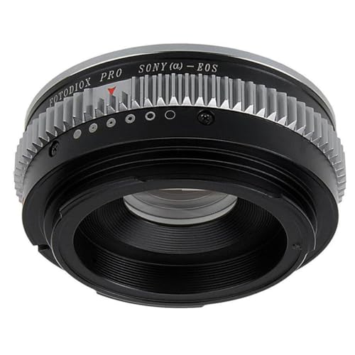 Image of Fotodiox Pro Lens Adapter - Sony Alpha A-Mount (Minolta AF) to Canon EOS (EF /EF-S) With Aperture Control and Gen10 Focus Confirmation Chip