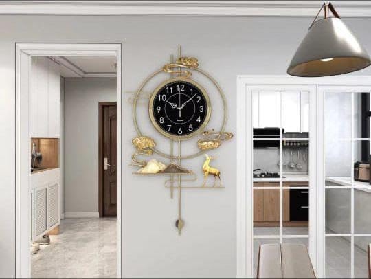 double faces wall clock (silver) double faces wall clock (silver)