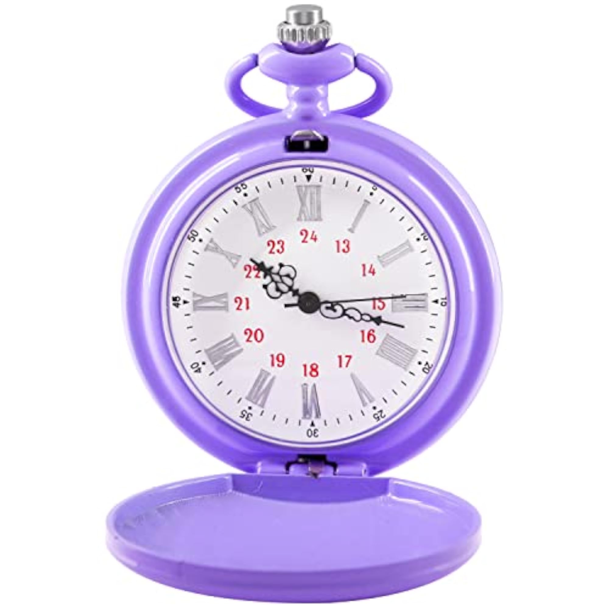 Smooth Cover Quartz Pocket Watch, Gift for Him