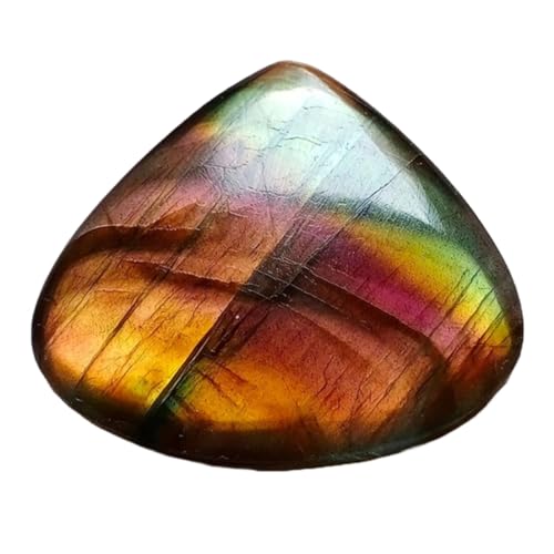 Cabochon en labradorite violette de qualité supérieure, pierre gemme en larme GH_NAT_04218