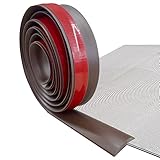 6.56FT Floor Transition Strip, Self Adhesive Rubber Transition Strip for Flooring, Suitable for...