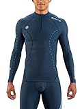 skins thermal compression Camiseta térmica de manga larga con cuello alto y cremallera cremallera