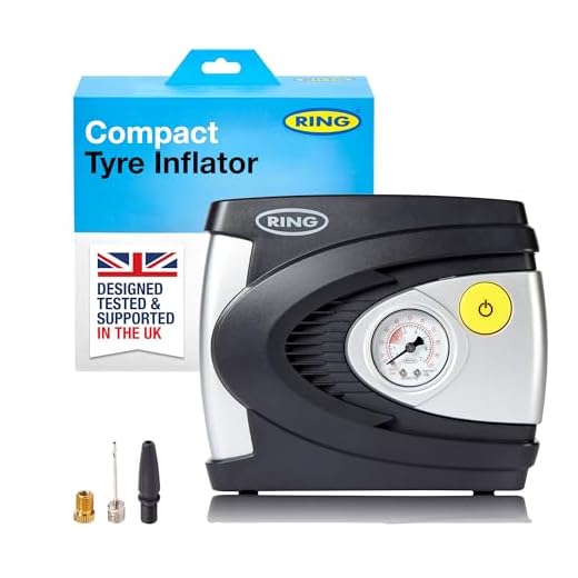 Ring RAC610 In-Car Air Compressor for Cars and Commercial Vehicles 12 V / 85 W / 100 psi / 7 bar