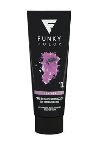 FUNKY COLOR HEATHER 10, Semipermanent Haarfärbung, Semipermanent Hair color. (28 Farben).