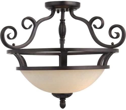 Manor - Two Light Semi-Flush Mount