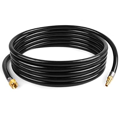 GASPRO 18-Foot RV Quick Connect Propane Hose for Portable Fire Pit, Camp Chef Explorer, Outland Living Fire Bowl, Camping Grill and More