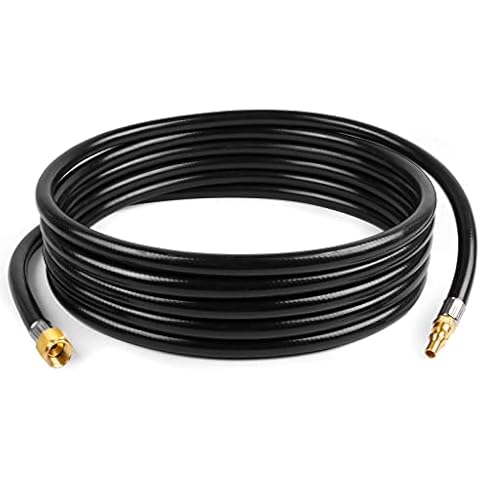 GASPRO 18-Foot RV Quick Connect Propane Hose for Camp Chef Explorer, Outland Living Fire Bowl, Camping Grill, Portable Fire Pit and More Cover