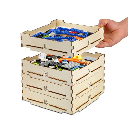 4 Tray Sorter Sifter Box for Lego Storage Sorter Box for Lego Blocks
