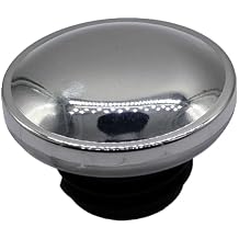 Ratcheting Style Fuel Gas Tank Cap Cover 61272-92A 91A Compatible for Harley Davidson 1996-2019 Dyna Sportster, Street Glide, Road Glide, Electra Glide, Road King, Softail SILVER