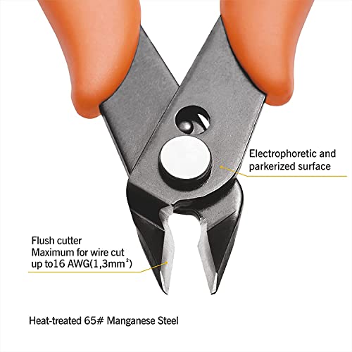 image for KATA Micro Wire Cutters Pliers: Precision Flush Cutter Tool for Jewelr
