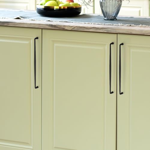 Image of Ravinte Matte Black Cabinet Handles Solid Handles,12-3 /5 Inch,10 Pack