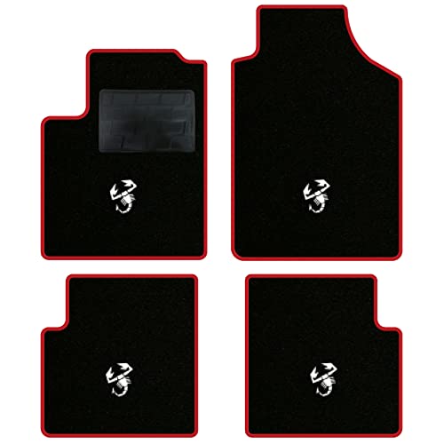 MATERIALI: Tappetini compatibili realizzati con Moquette di ottima qualità (Simil-Velluto Agugliato) Spessore 6mm oppure (Velluto Premium) Spessore 8mm . Resistente nel tempo, ignifuga, facile da lavare (lavabile anche con detersivo commerciale), inodore (non emana alcun tipo di profumo), impermeabile (nei periodi invernali il fondo in gomma impedisce all’acqua di penetrare ed arrivare al pianale interno dell’auto), morbida al tatto ma resistente agli strappi, non teme lo sfregamento di anfibi, scarponi da lavoro o tacchi a spillo