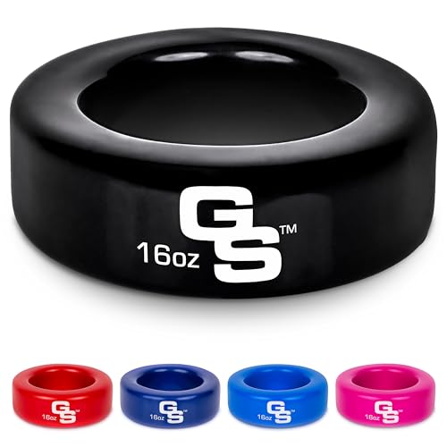 GoSports Baseball and Softball Bat Weight - 16 oz Baseball Donut - Black