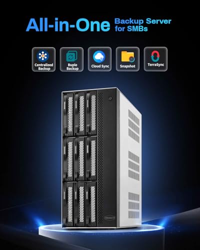 Image of TERRAMASTER T9-500 Pro NAS Storage - 9Bay Core i7 1255U 10-Cores 12-Threads CPU, 16GB DDR5, Dual 10GbE Ports, Network Attached Storage Peak Performance for Business (Diskless)