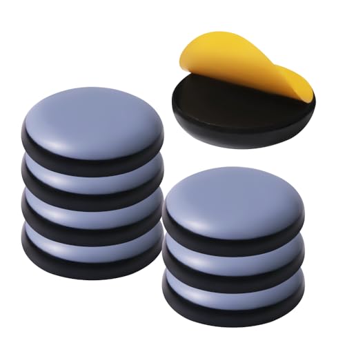 Furniture Sliders For Carpet And Hardwood Floors Adhesive Furniture Glides Self-Stick Furniture Sliders pads (round30mm, 8)