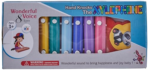 Image of WizToy Colourful 8 Different Tone Hand Knock Xylophone with Mallets