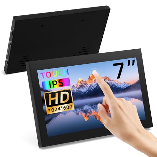 Image of 7 Inch Mini Monitor Small Monitor with Capacitive Touch Screen 1024 * 600 High Pixel Display Full View HDMI- IPS Monitors Portable for Raspberry Piscreen 、for BB Black、for Banana Pi etc
