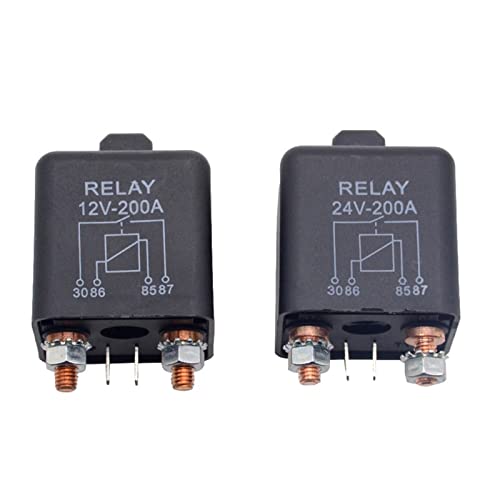 Relé de alta corriente automotriz de 24V y 200A para arranque