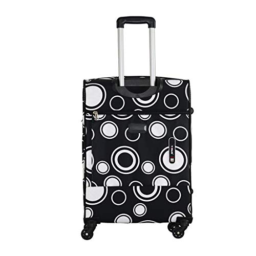 Image of Timus Indigo Spinner Black 4 Wheel Set of 2 55 & 65cm /20 inch & 24 inch cm Strolley Suitcase for Travel Expandable bags with inbuilt combination lock /best waterproof travel bag for men /cabin /check-in luggage