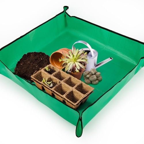 Maqihan tapete plegable para trasplante de plantas 26x26 pulg miniatura 1