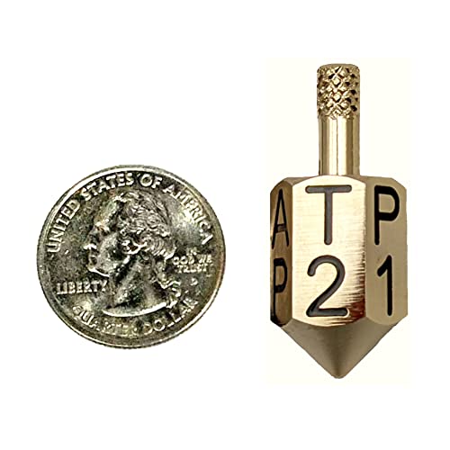 Put and Take Spinner Top Game Solid Brass Dreidle Spinning Top Adult Gambling Game of Chance Ante Up Six Side Spin Dice (1 Pack) LEGENDARY-YES