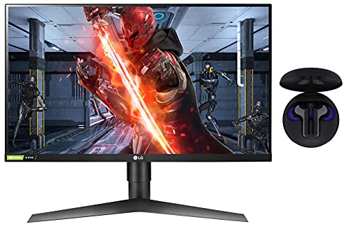 Image of LG Ultragear 68.5 cm (27-inch) IPS FHD, Gaming Monitor - 27GL650F (Black) Tone Free Wireless Earbuds and IPX4 Water Resistance (Black, FN6)