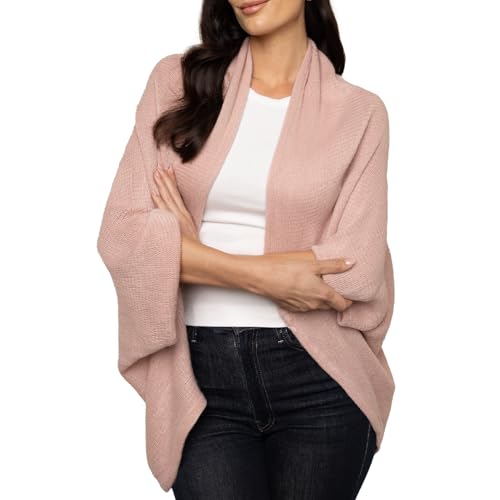 Cocoon Knit Shawl Scarf for Women, Soft Pashmina Poncho Wrap, Stylish Shawl and Scarf